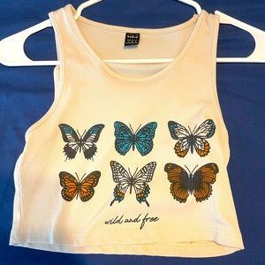 tan crop top